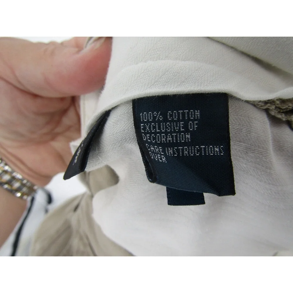 Polo Ralph‎ Lauren Chino Pants 46x30 Tan Flat Front Classic Fit Old Money Preppy